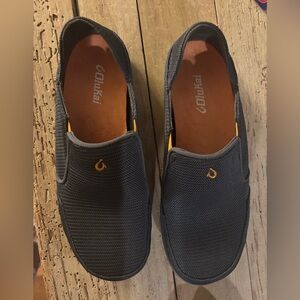 OluKai Men's Gray Slip-On Loafers